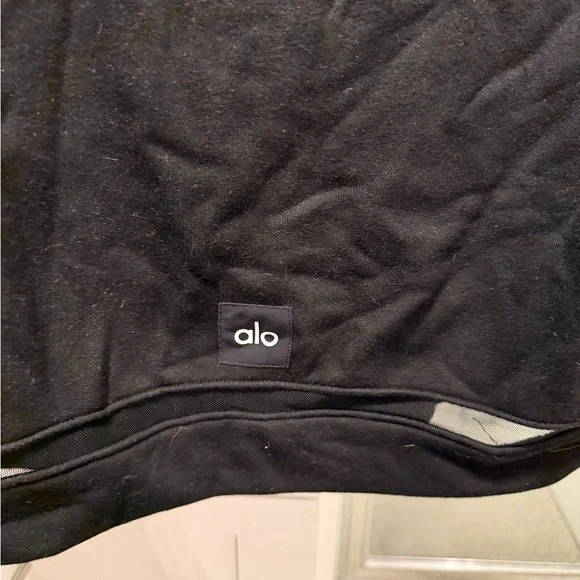 ALO Yoga Black Turtle Neck Sweater with sheer cutouts. - Picture 3 of 3